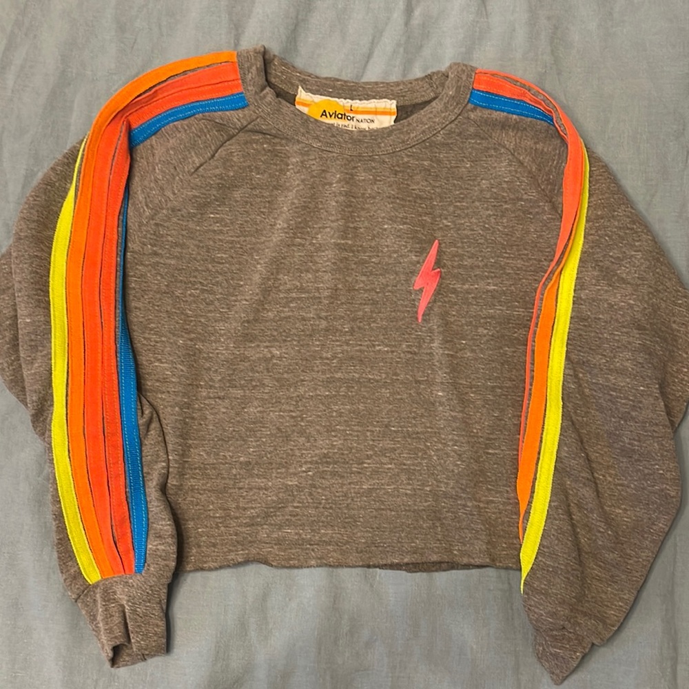 Aviator Nation crop sweater